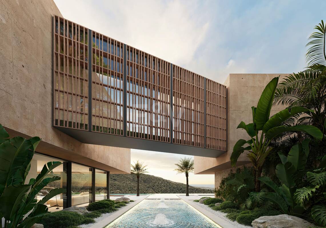 Lyxvilla med Panoramic Sea and Mountain Views och Private Spa