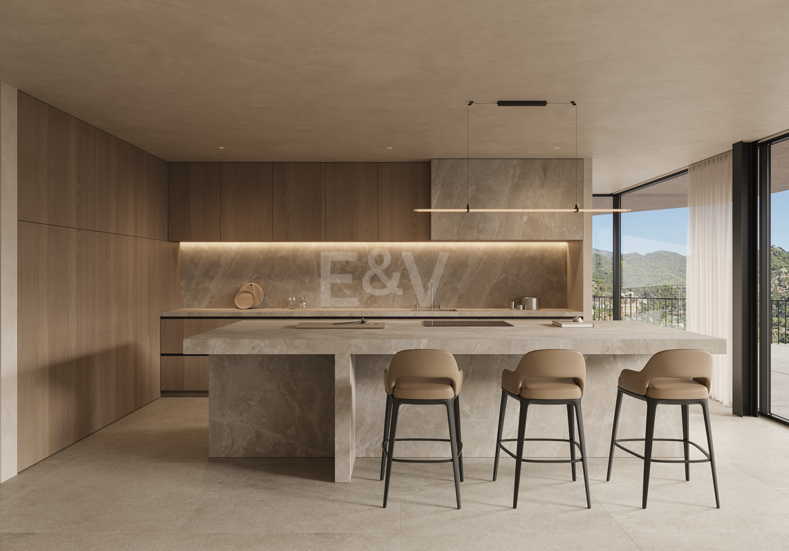 Lyxvilla med Panoramic Sea and Mountain Views och Private Spa