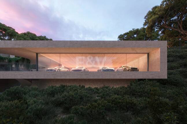 Luxusvilla mit Panoramablick auf Meer und Berge und privatem Spa