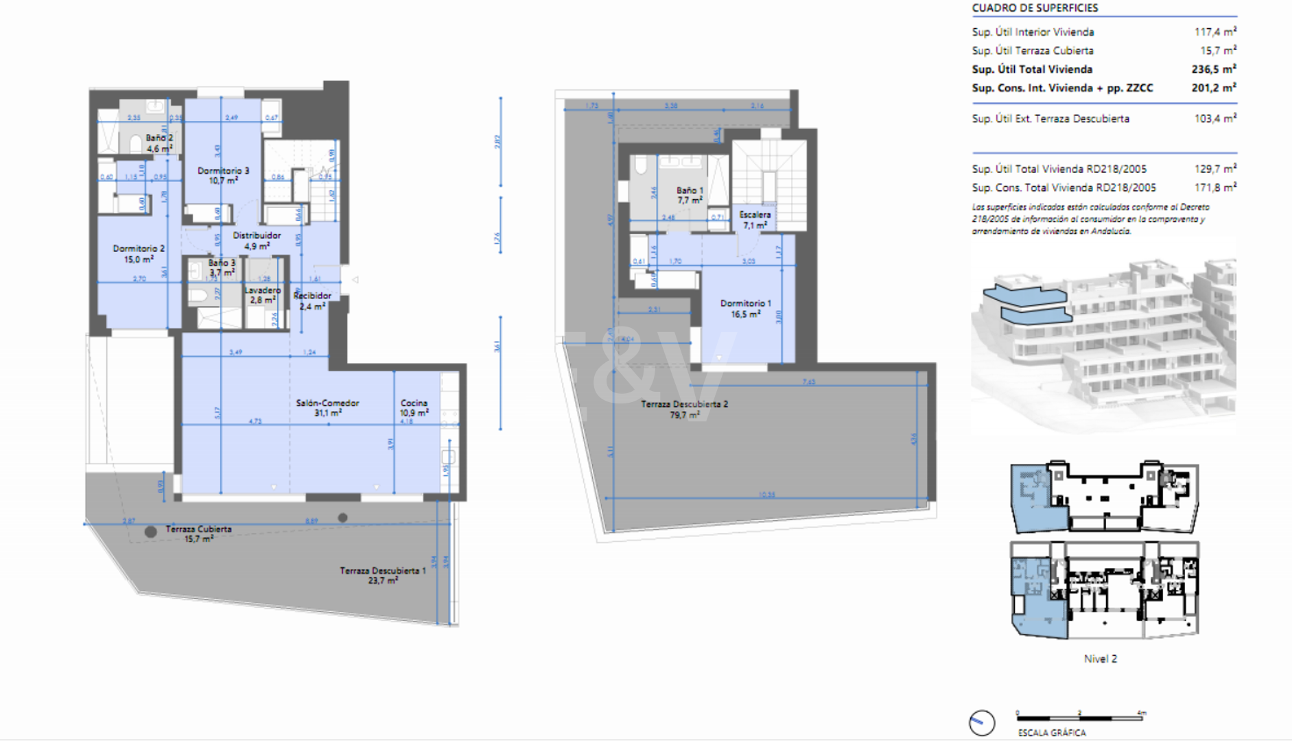 Luxuriöses, modernes Penthouse mit Panoramablick auf das Meer und privatem Spa
