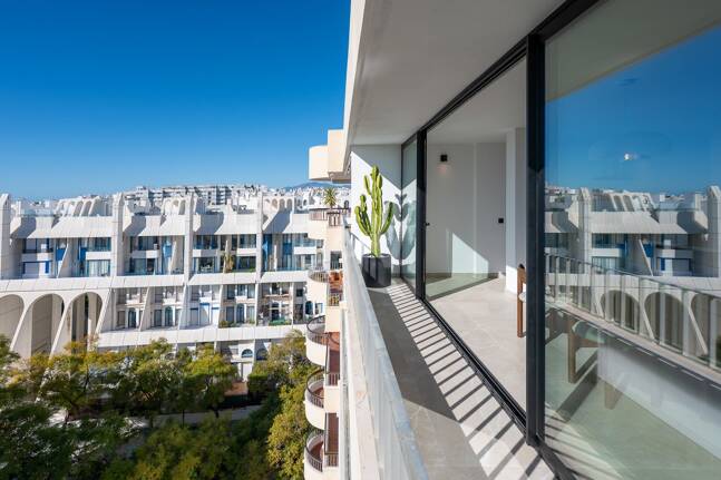 Skandinavisches Designer-Penthouse, urbanes Leben direkt am Meer