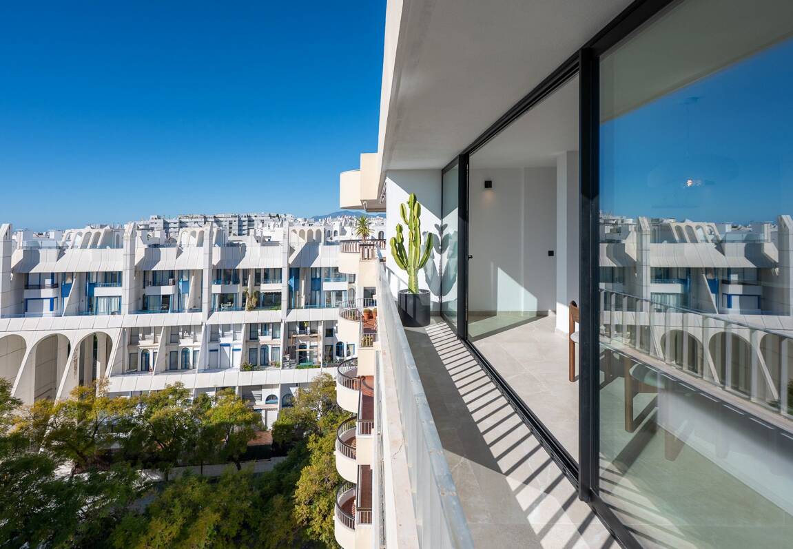 Skandinavisches Designer-Penthouse, urbanes Leben direkt am Meer