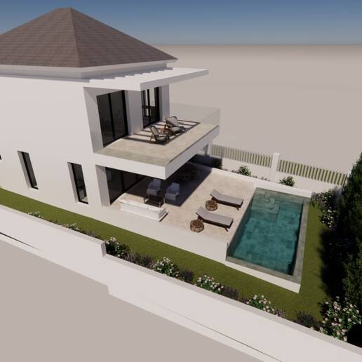 Modern Beachside Living: Contemporary Villa Steps from the Shore and Amenities in Las Chapas Playa