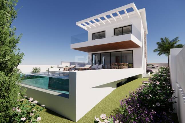 Modern Beachside Living: Contemporary Villa Steps from the Shore and Amenities in Las Chapas Playa