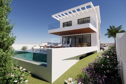 Modern Beachside Living: Contemporary Villa Steps from the Shore and Amenities in Las Chapas Playa