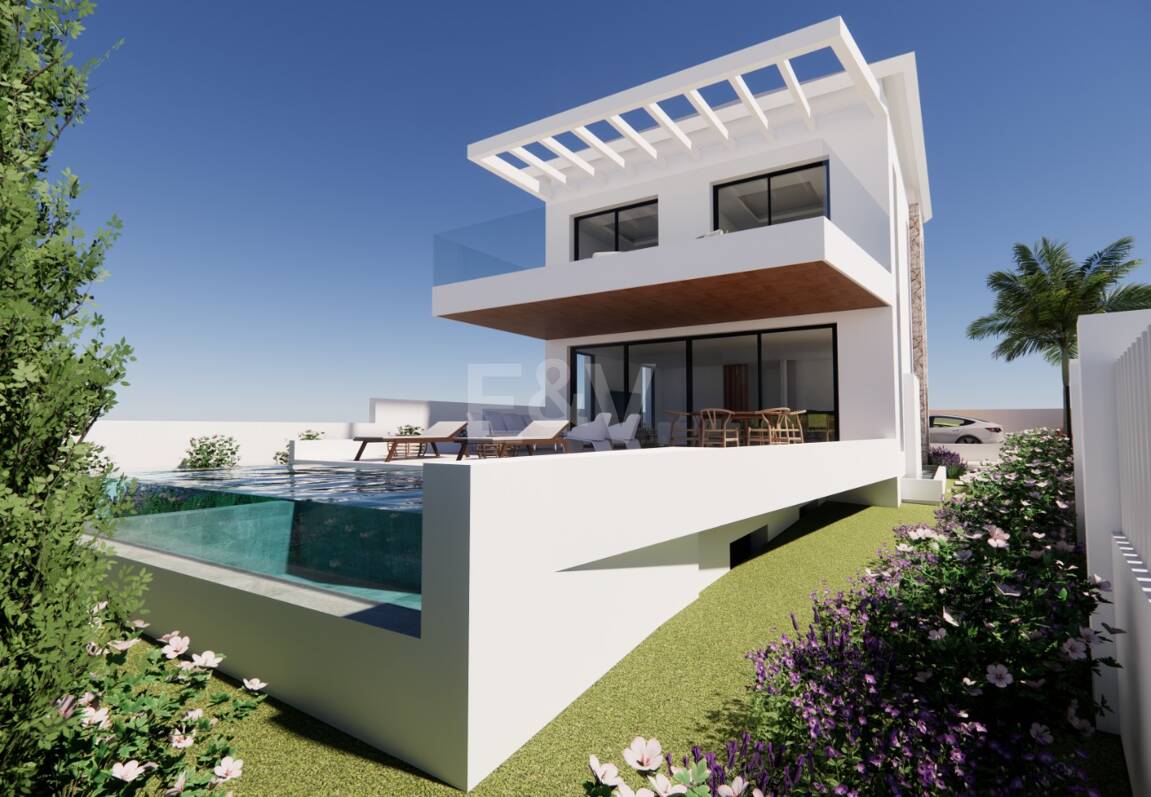 Modern Beachside Living: Contemporary Villa Steps from the Shore and Amenities in Las Chapas Playa