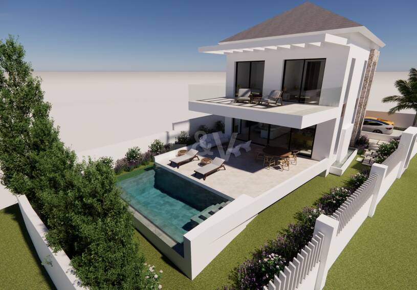 Modern Beachside Living: Contemporary Villa Steps from the Shore and Amenities in Las Chapas Playa