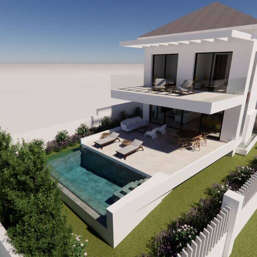 Modern Beachside Living: Contemporary Villa Steps from the Shore and Amenities in Las Chapas Playa