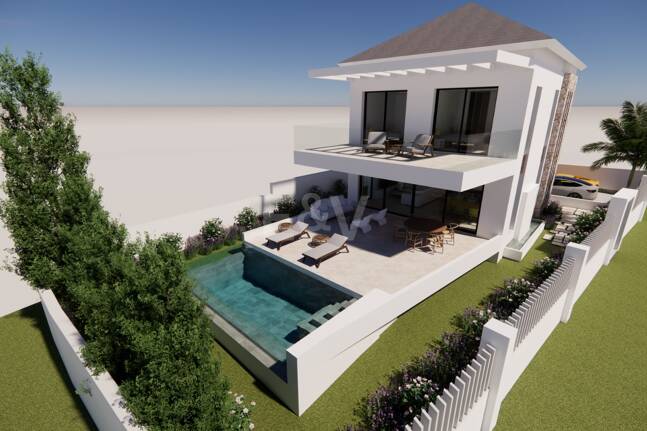 Modern Beachside Living: Contemporary Villa Steps from the Shore and Amenities in Las Chapas Playa