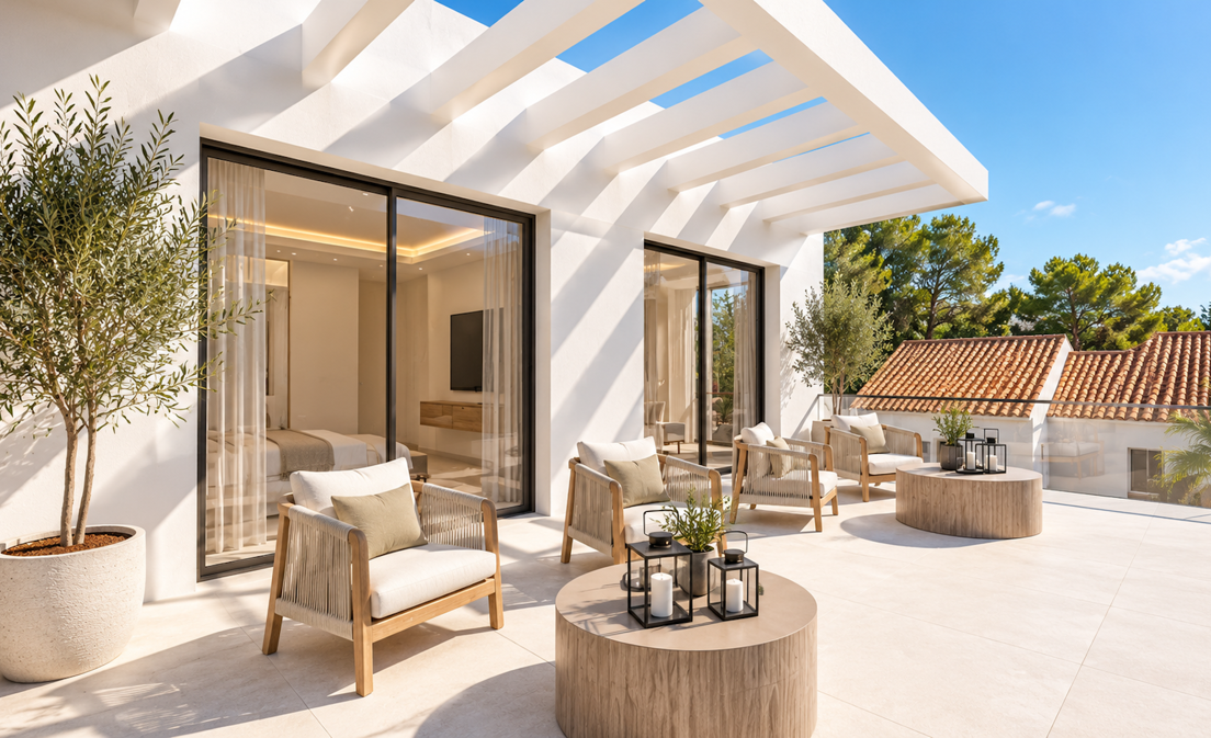 Située à las Chapas Playa, dans le quartier résidentiel bien établi d'El Rosario à Marbella Est, cette villa individuelle contemporaine...