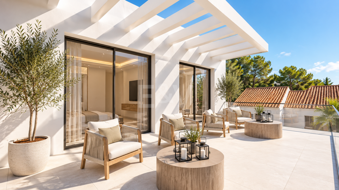 Villa Under Construction · 400 m from the Beach · Marbella East