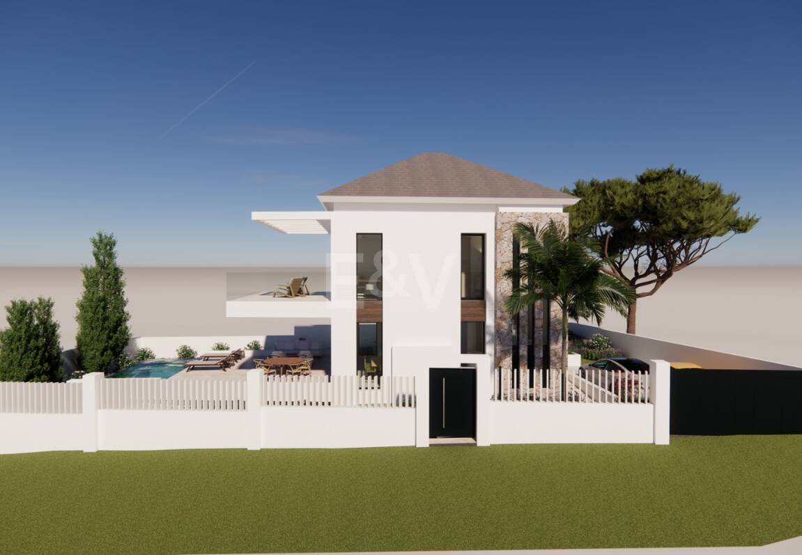 Modern Beachside Living: Contemporary Villa Steps from the Shore and Amenities in Las Chapas Playa