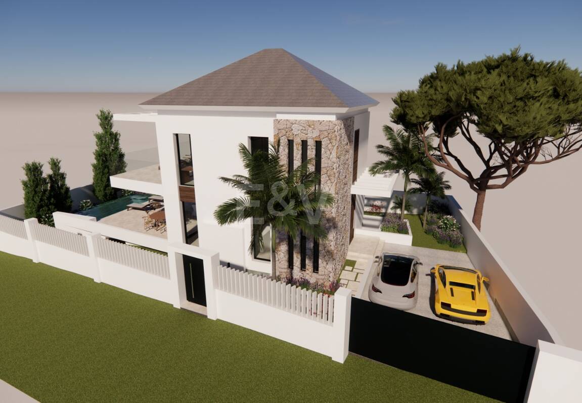 Modern Beachside Living: Contemporary Villa Steps from the Shore and Amenities in Las Chapas Playa