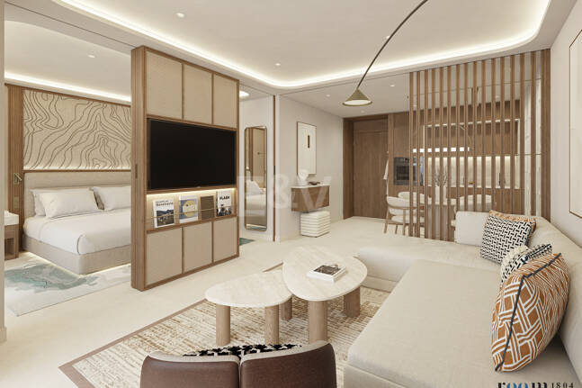 Exclusive One-Bedroom Aqua Apartment in Azurean with 5* Destination by Hyatt Management