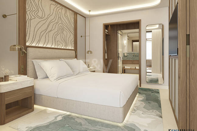 Exclusive One-Bedroom Aqua Apartment in Azurean with 5* Destination by Hyatt Management