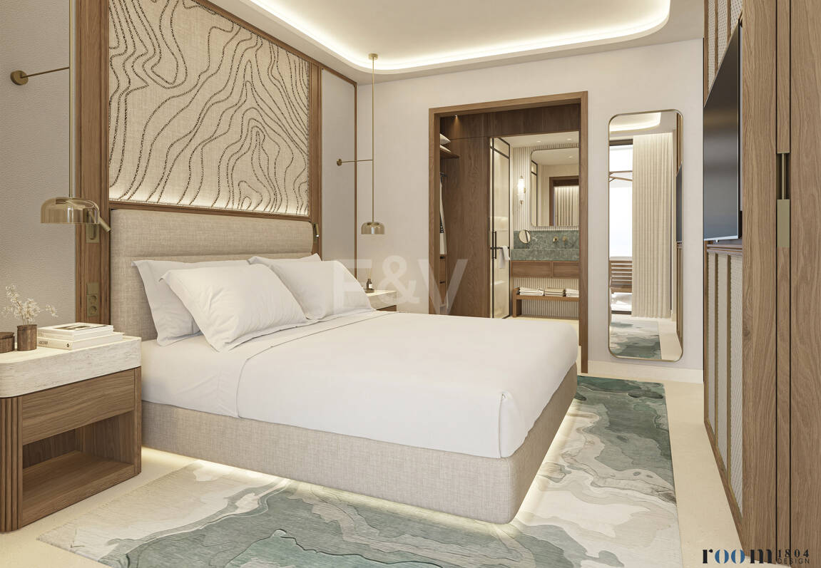 Exclusive One-Bedroom Aqua Apartment in Azurean with 5* Destination by Hyatt Management