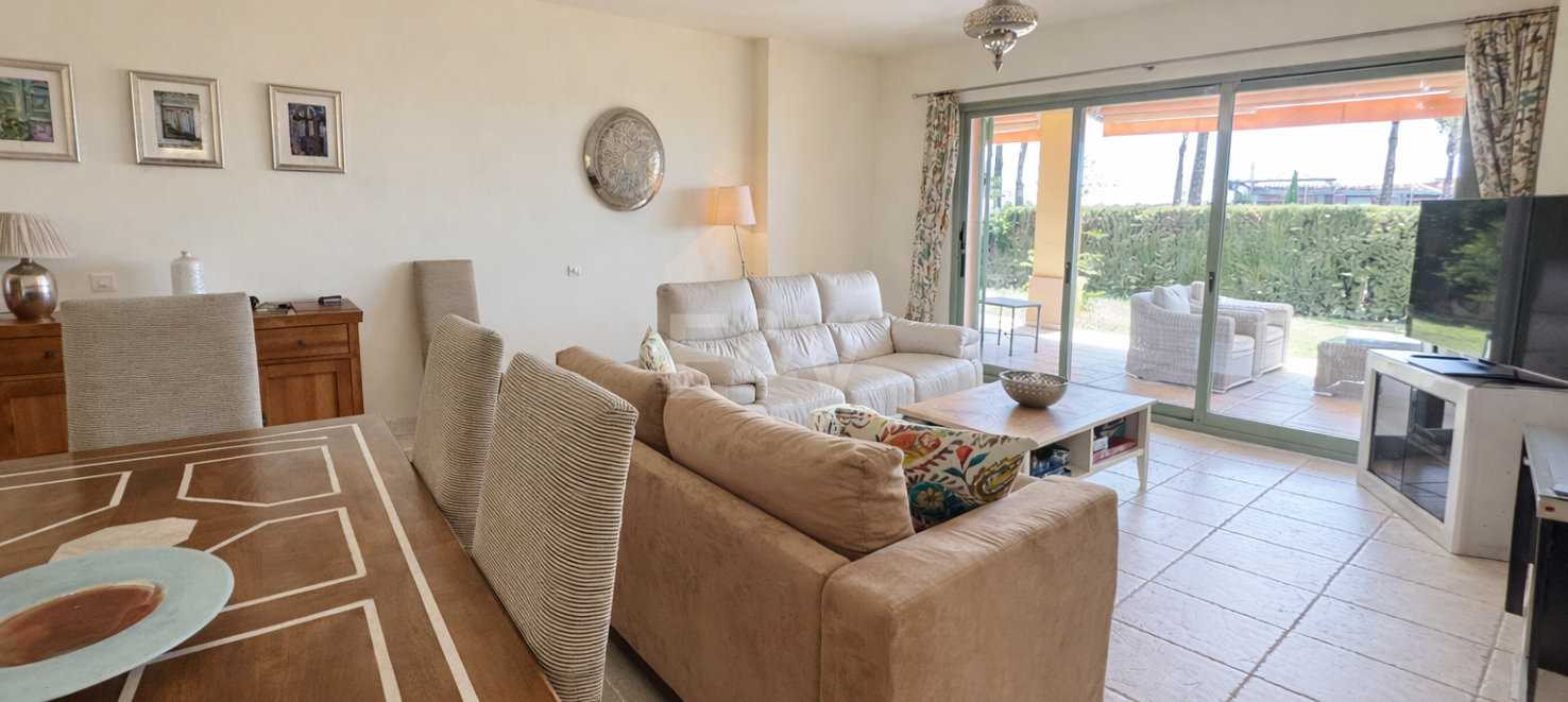 Ground-Floor Apartment in Prestigious Gated Community with Private Garden and Terrace