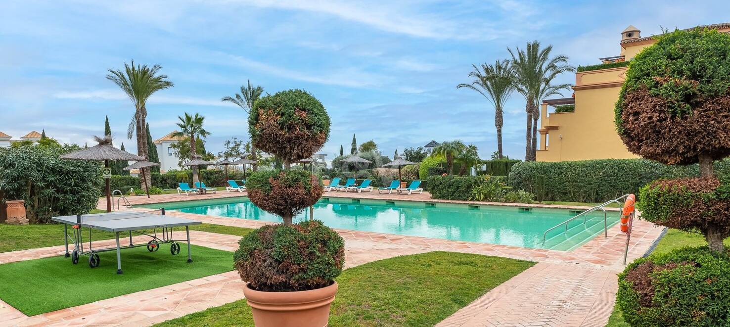 Ground-Floor Apartment in Prestigious Gated Community with Private Garden and Terrace