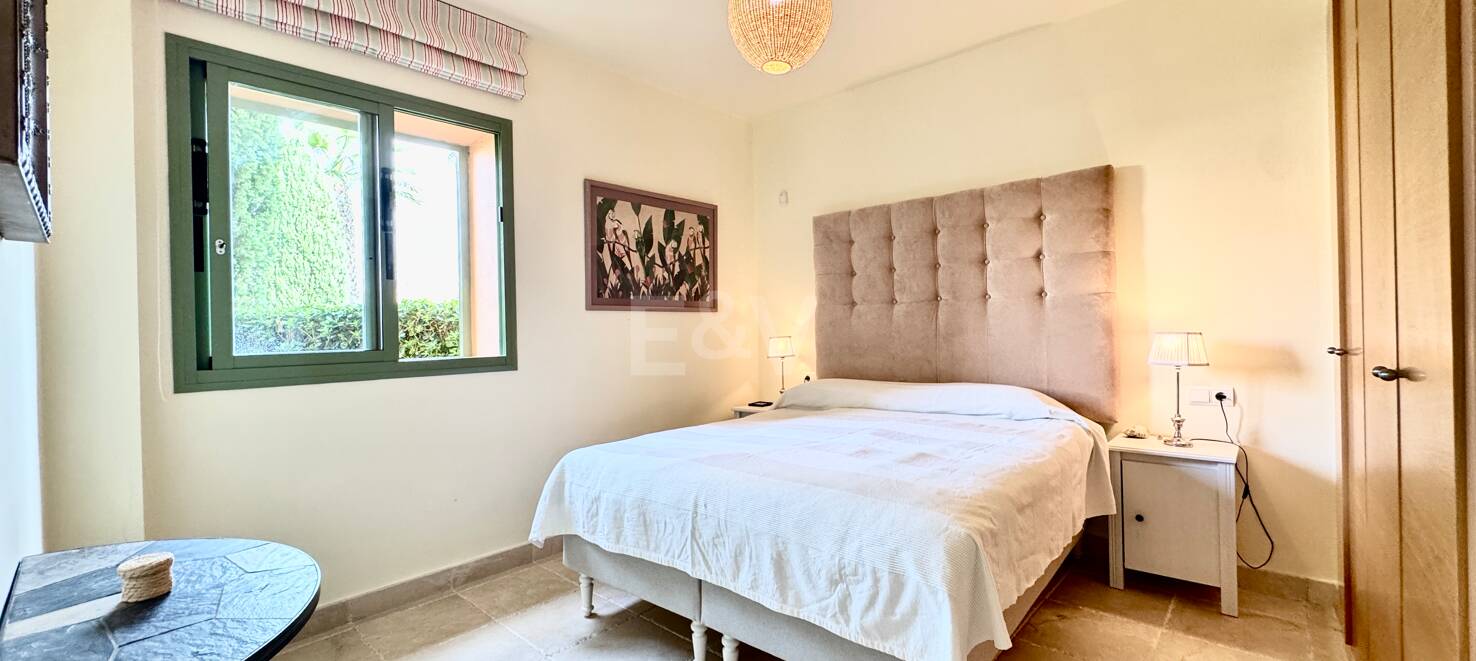 Ground-Floor Apartment in Prestigious Gated Community with Private Garden and Terrace