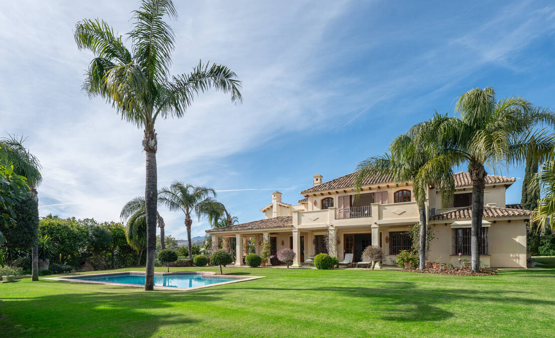 Andalusian-Style Villa with Panoramic Mediterranean Views and Private Heated Pool