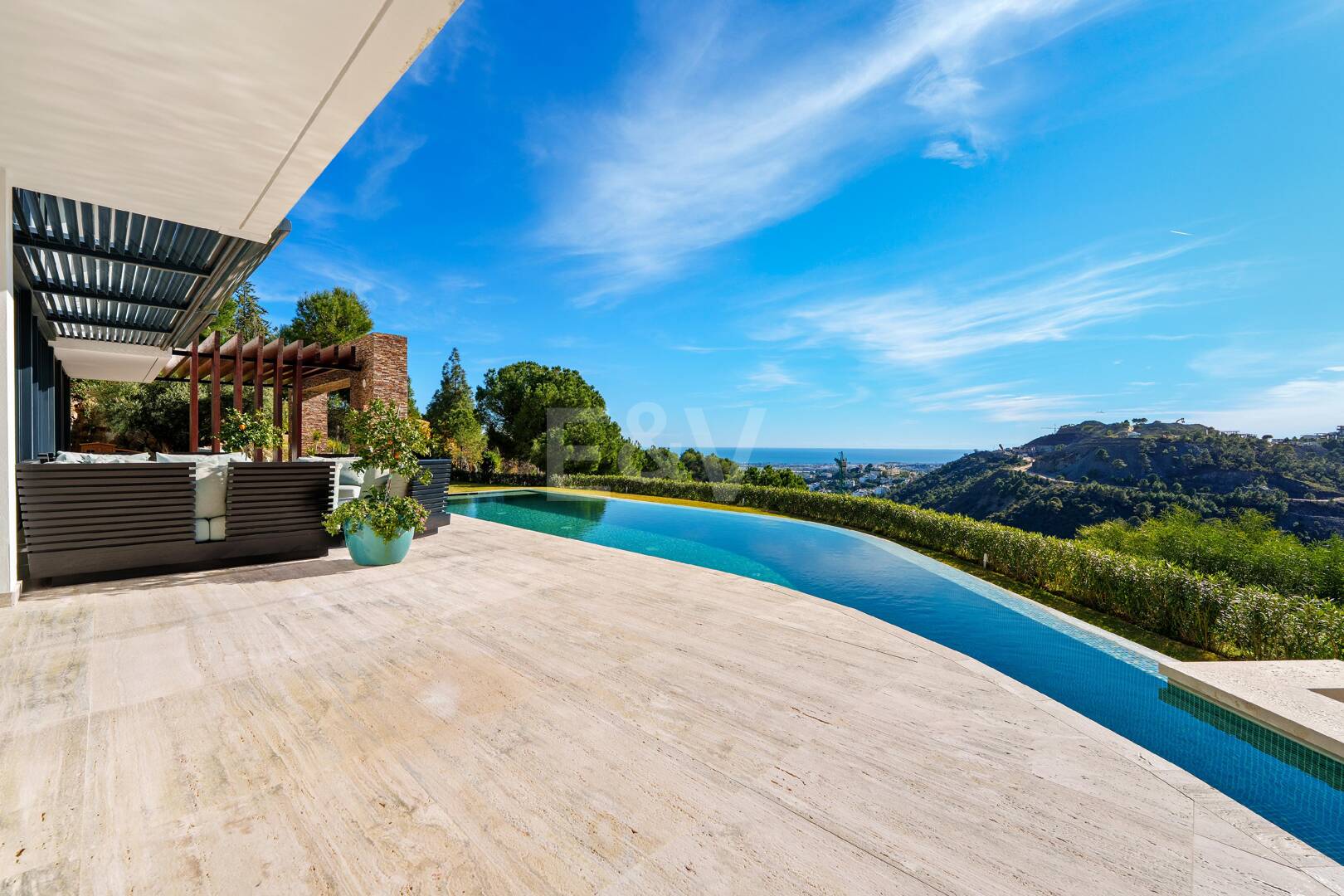Luxury Five-Bedroom Hillside Villa with Panoramic Views