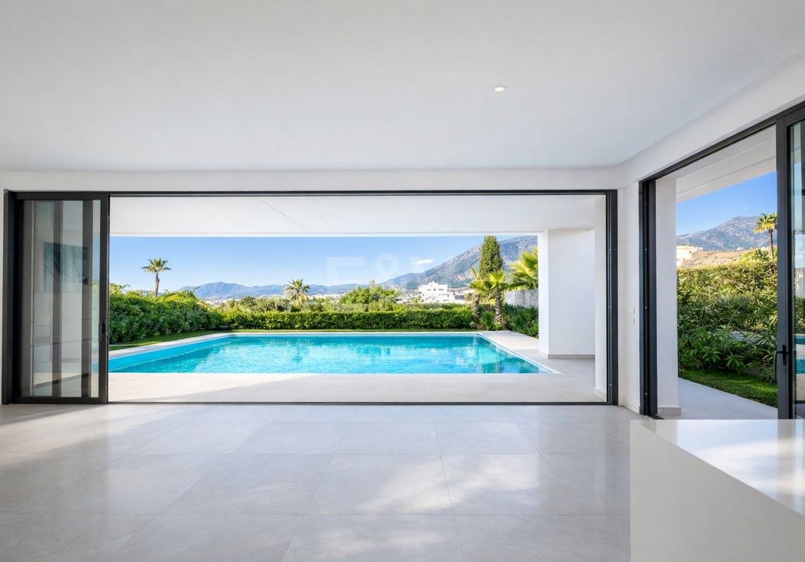 Bright Contemporary Villa with Sunset Views Close to Marbella Town