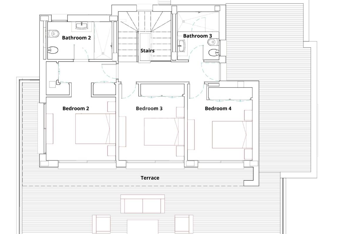 Ljus modern villa med utsikt över solnedgången nära Marbella stad