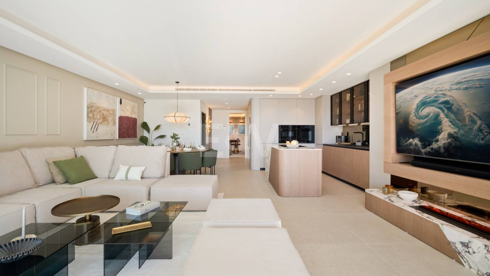 Luxuriöse Gartenwohnung an der Goldenen Meile mit Resort‑Einrichtungen