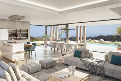 Stilvolle Villa in Hanglage auf Großzügigem Grundstück mit Panoramablick auf das Meer