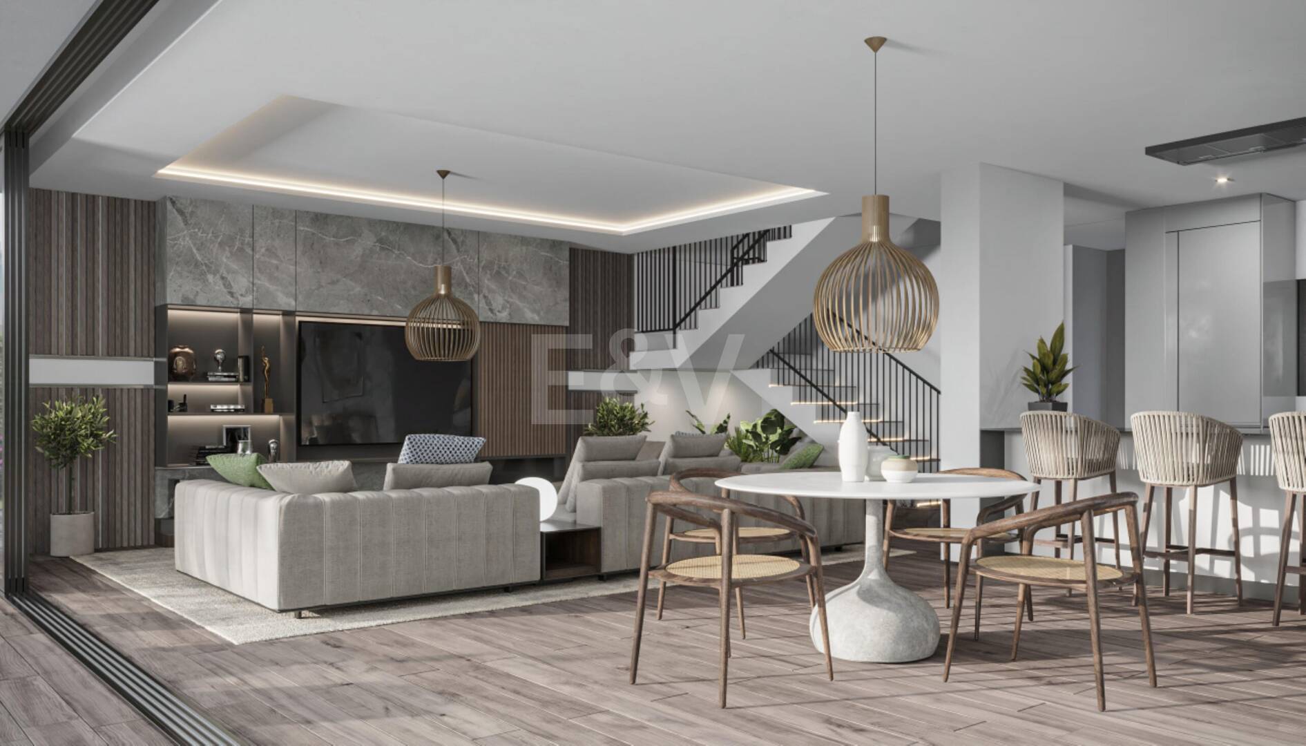 Chic Off- Plan Hillside Villa na Hojny Plot z widokiem na morze panoramiczne