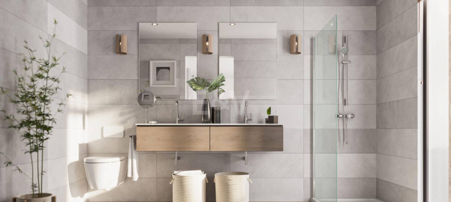 Villa chic sobre plano en parcela amplia con vistas panorámicas al mar