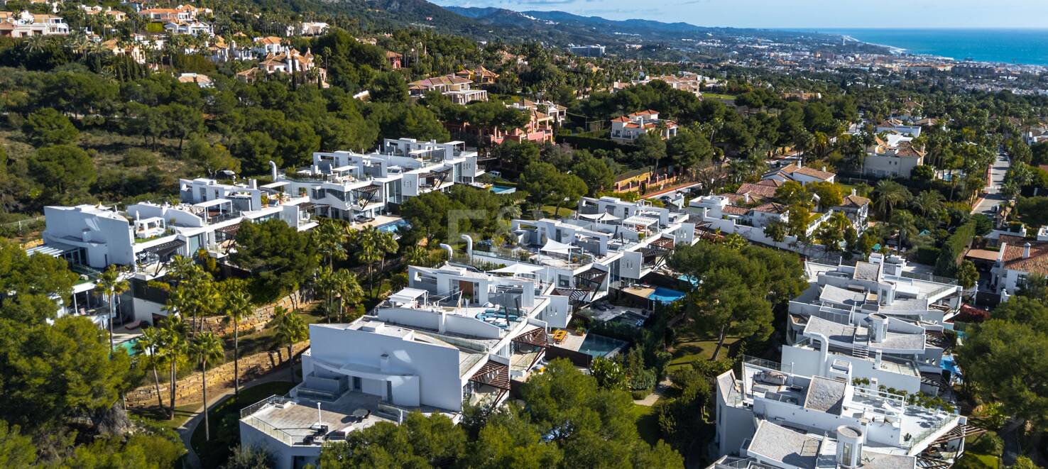 Elegantes zeitgenössisches Wohnen mit Meerblick in Meisho Hills, Sierra Blanca
