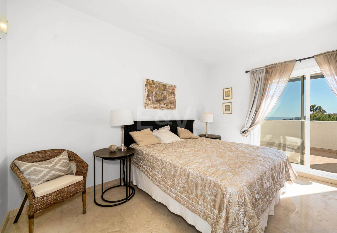 Elegant Duplex Apartment with Panoramic Sea Views in Gated and Sought-After Community