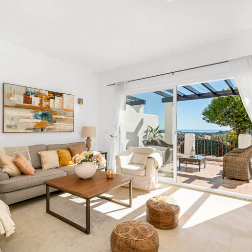 Elegant Duplex Apartment with Panoramic Sea Views in Gated and Sought-After Community