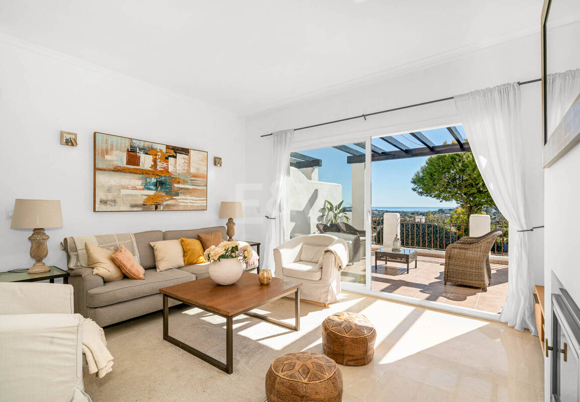 Elegant Duplex Apartment with Panoramic Sea Views in Gated and Sought-After Community