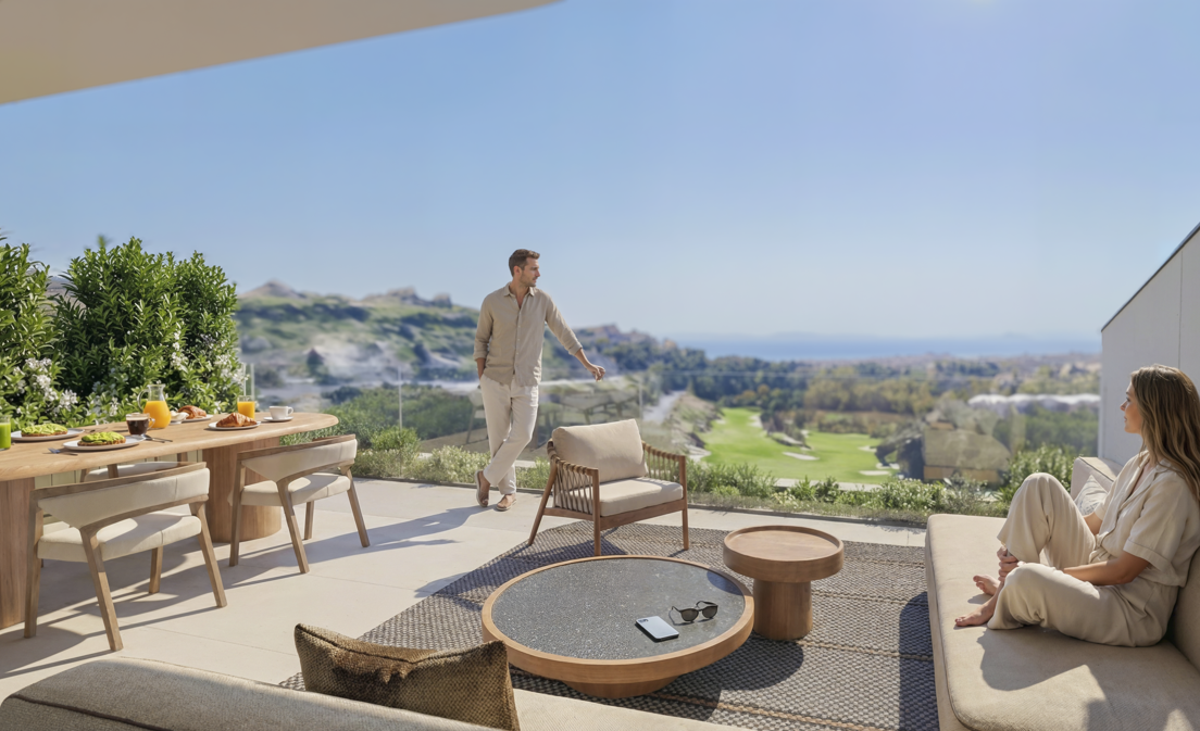 Apartamento de lujo de dos dormitorios: espacio, comodidad y vida contemporánea en un resort de cinco estrellas