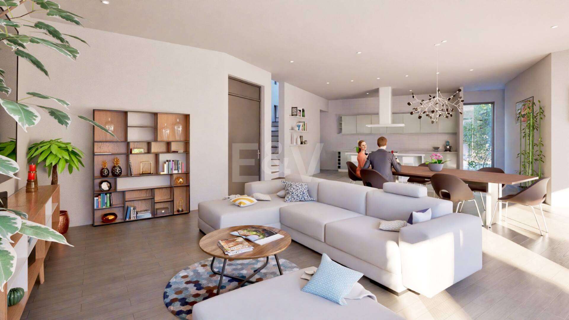 Luxusvilla im Bau, fußläufig zum Strand