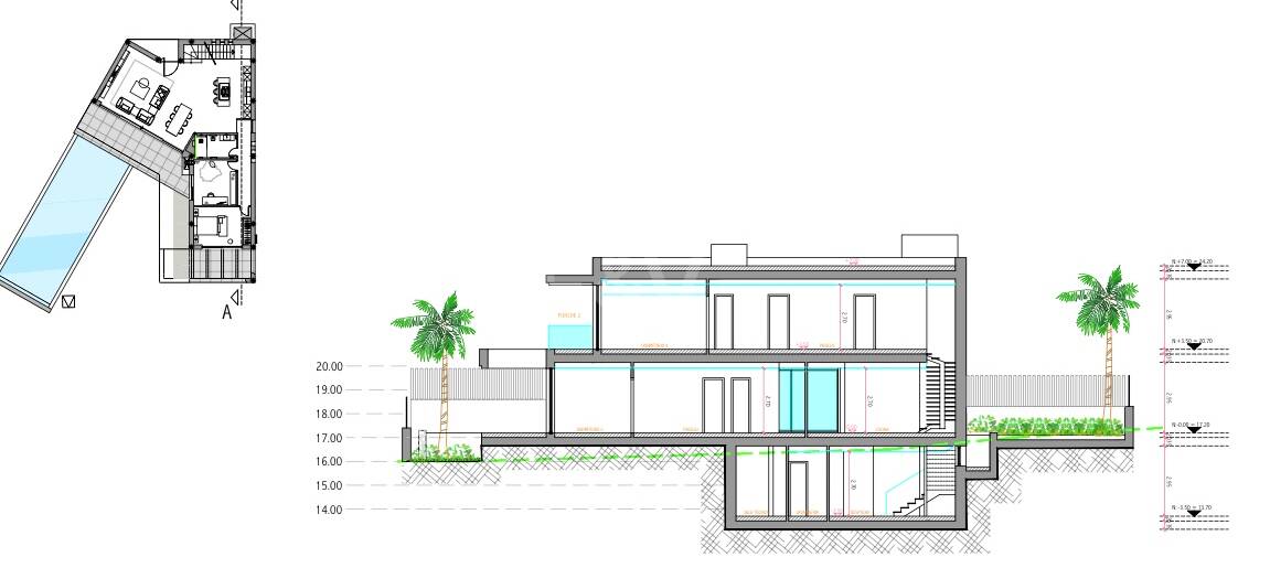 Villa de lujo en construcción a poca distancia de la playa