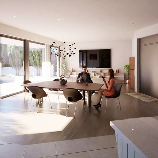 Villa de lujo en construcción a poca distancia de la playa