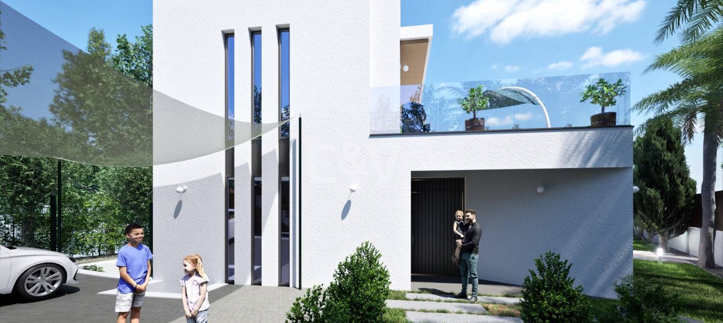 Villa de lujo en construcción a poca distancia de la playa