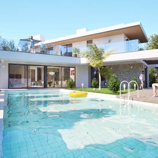 Villa de lujo en construcción a poca distancia de la playa