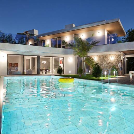 Villa de lujo en construcción a poca distancia de la playa