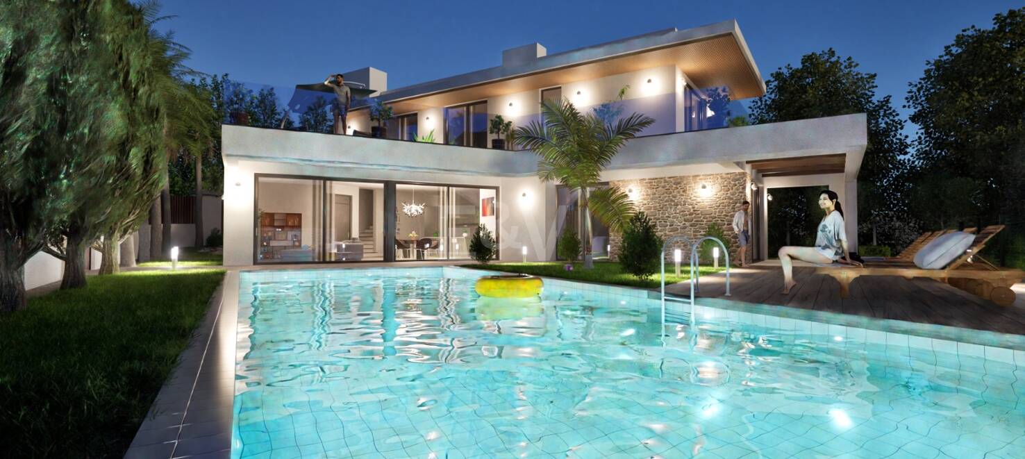 Villa de lujo en construcción a poca distancia de la playa