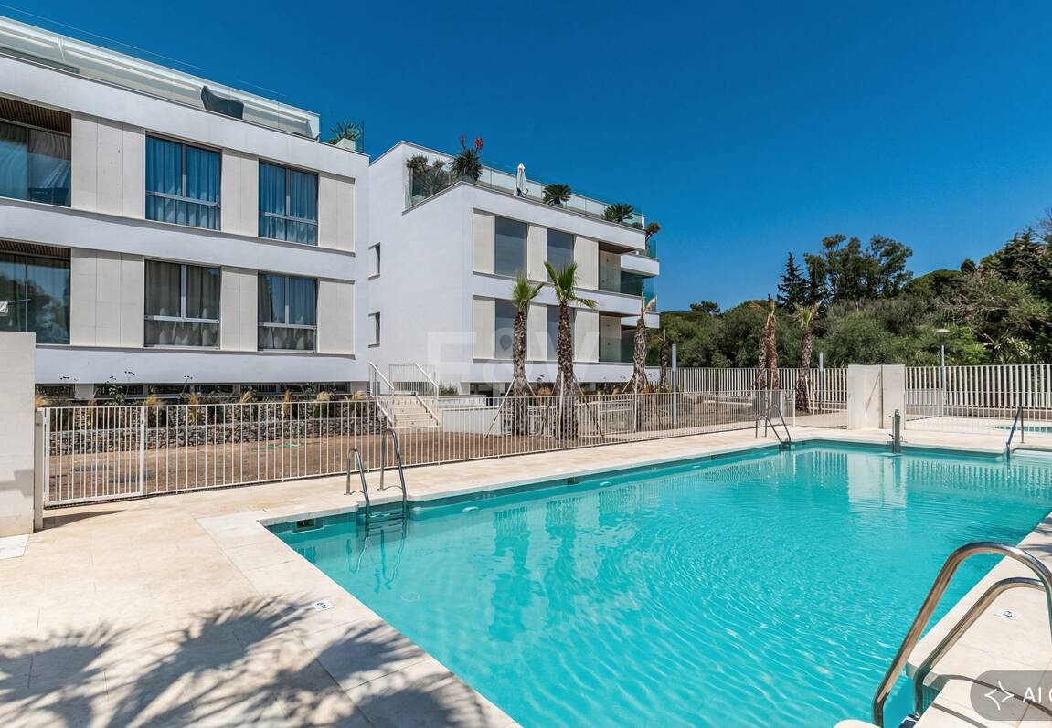 Apartamento nuevo de 2 dormitorios en planta baja junto a la playa en Elviria con jardín privado para alquiler a medio y largo plazo