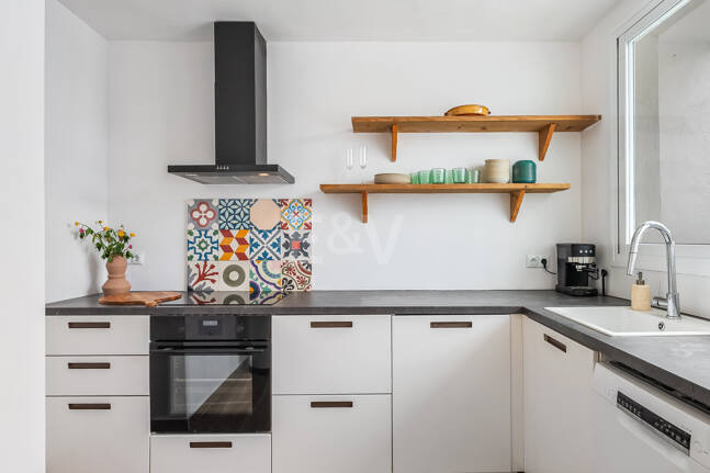 Doppelhaushälfte mit Privatgarten und Meerblick