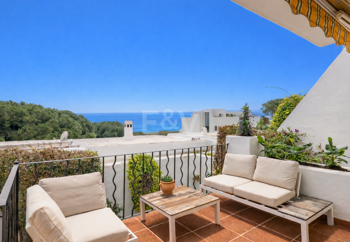 Doppelhaushälfte mit Privatgarten und Meerblick