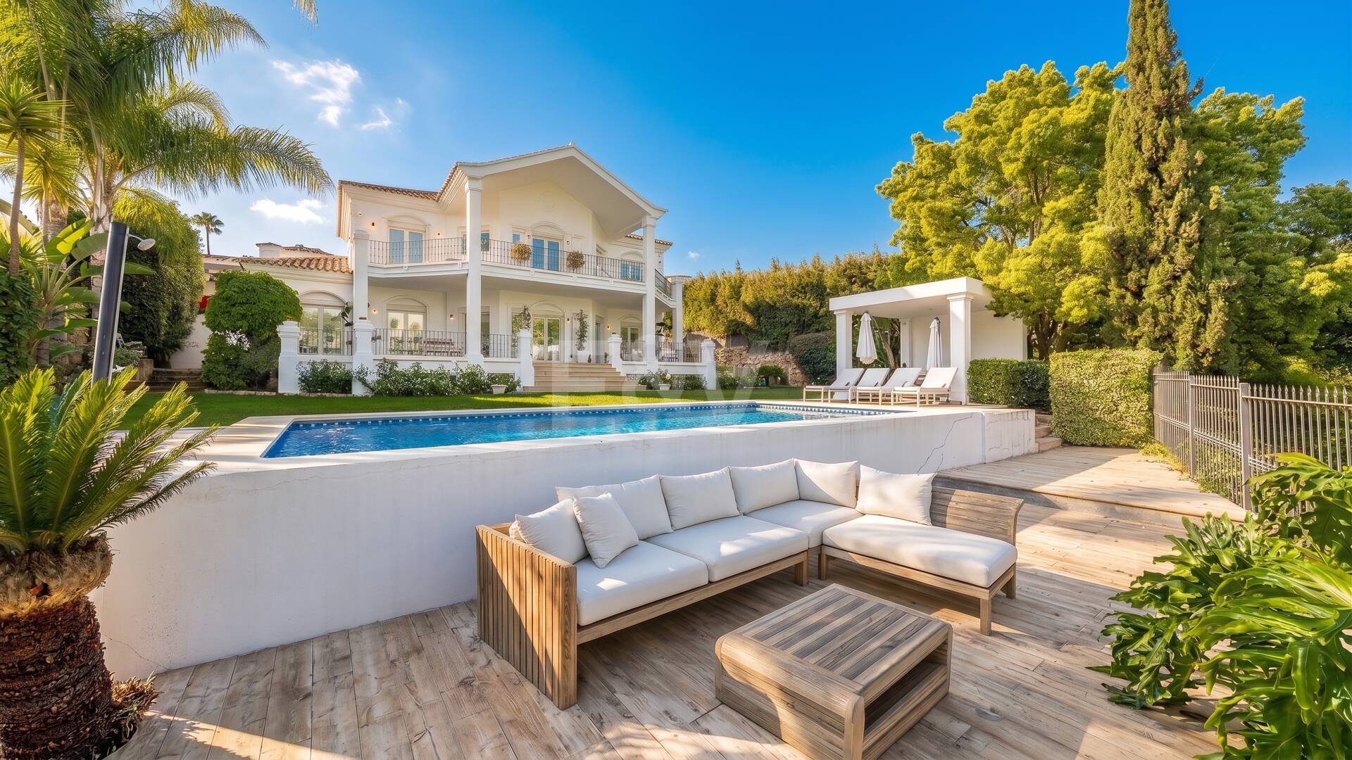 Elegant Andalusian-Modern Villa Next to Los Naranjos Golf Course in Nueva Andalucia