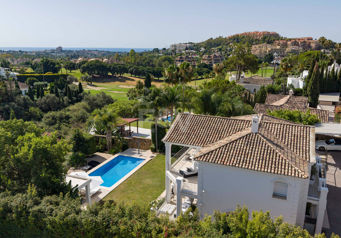 Elegant Andalusian-Modern Villa Next to Los Naranjos Golf Course in Nueva Andalucia