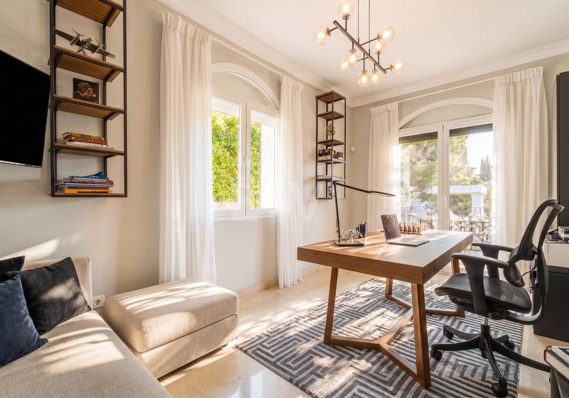 Elegant Andalusian-Modern Villa Next to Los Naranjos Golf Course in Nueva Andalucia