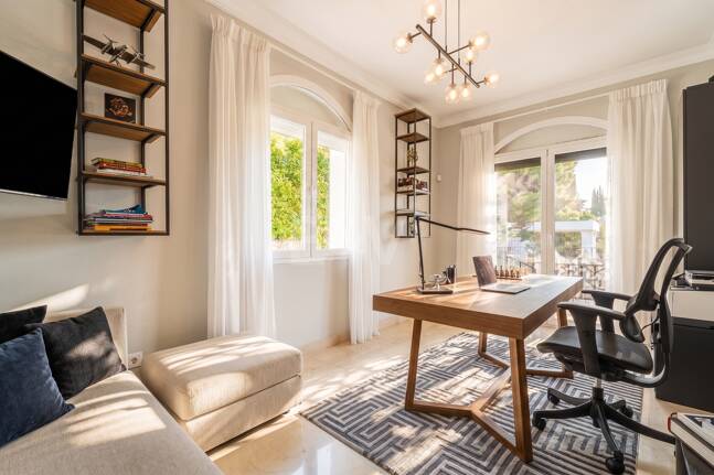 Elegant Andalusian-Modern Villa Next to Los Naranjos Golf Course in Nueva Andalucia